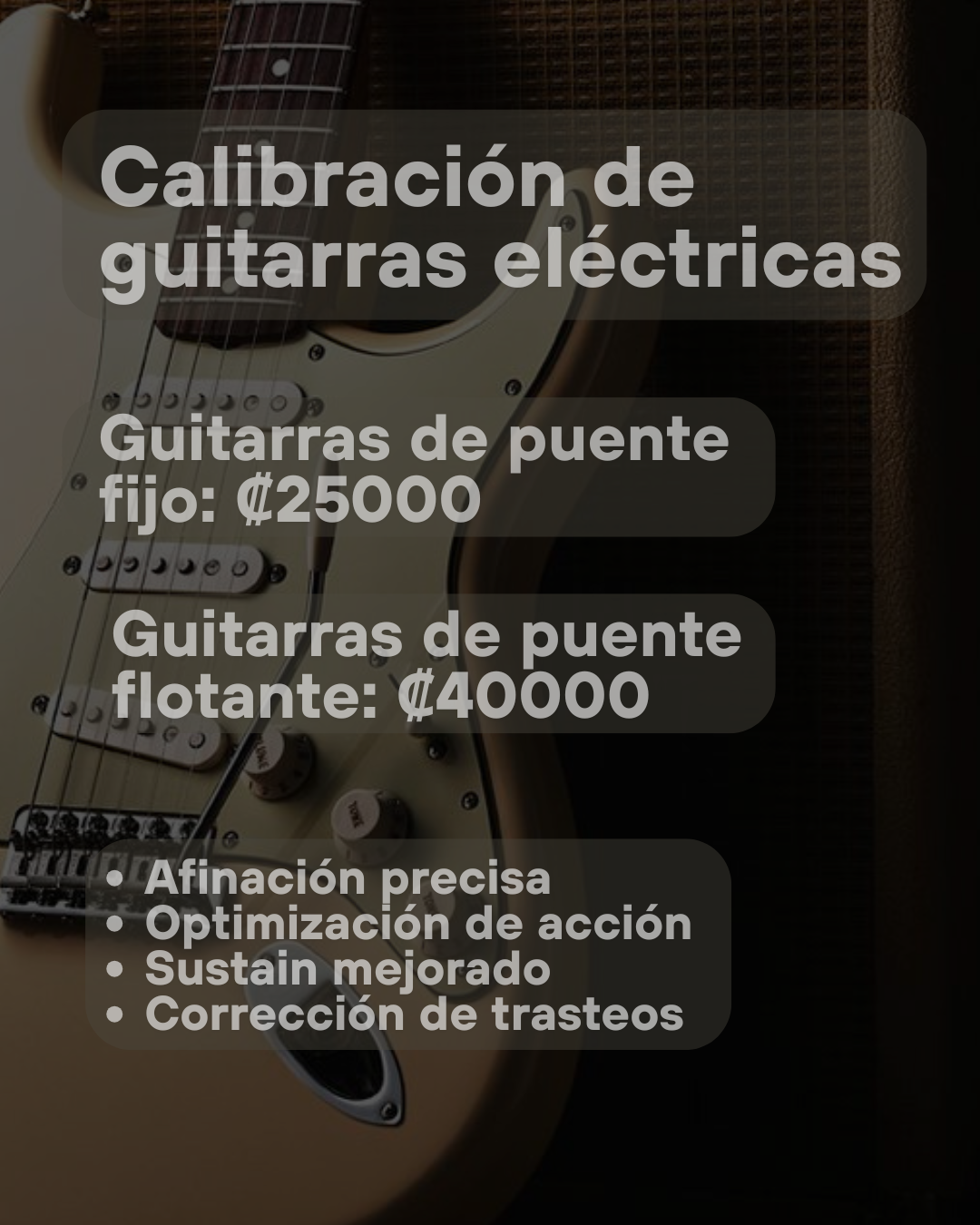 Calibración de Guitarras Eléctricas